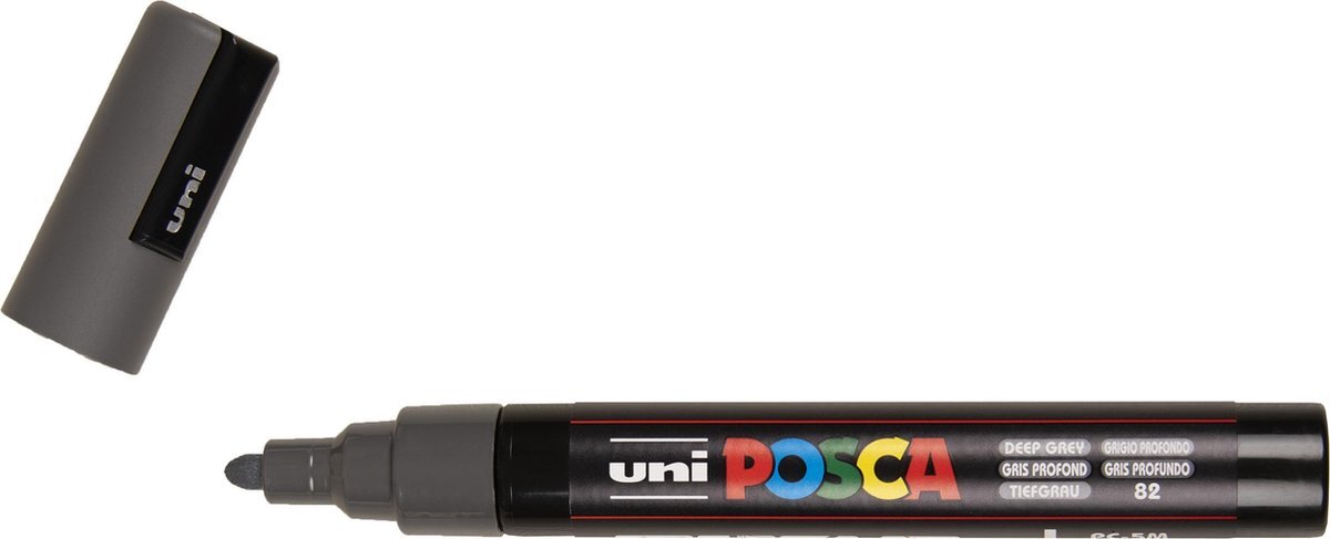 Posca PC-5M 82 donker grijs