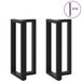 VidaXL Bartafelpoten 2 stuks T-vormig 50x35x111 cm Staal Zwart