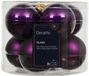 Decoris Kerstballen glas d7 cm vijg 8 st