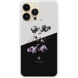 iPhone 14 Pro Max Yin et Yang bedrukt siliconen hoesje