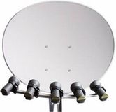 Antenne satellite multifocus avec support 5 LNB