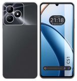 Tumundosmartphone Siliconen hoes, TPU-gel, transparant, voor Realme C51