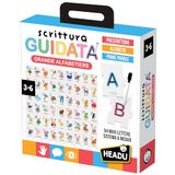 HEADU - Geleid schrijven van groot alfabetier, schrijven, alfabet en woorden, educatief spel voor kinderen van 3 tot 6 jaar, leer lezen en schrijven door de holle letters vast te leggen, cadeau-idee