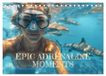 Epic CALVENDO Epic Adrenaline Moments (Desk Calendar 2027 DIN A5 landscape), CALVENDO 12 Month DeskCalendar: Explore 12 thrilling sports from ice climbing to shark diving