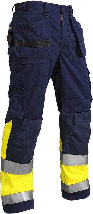 Blåkläder Werkbroek High Vis 1529-1370 - Marine/High Vis Geel - C56