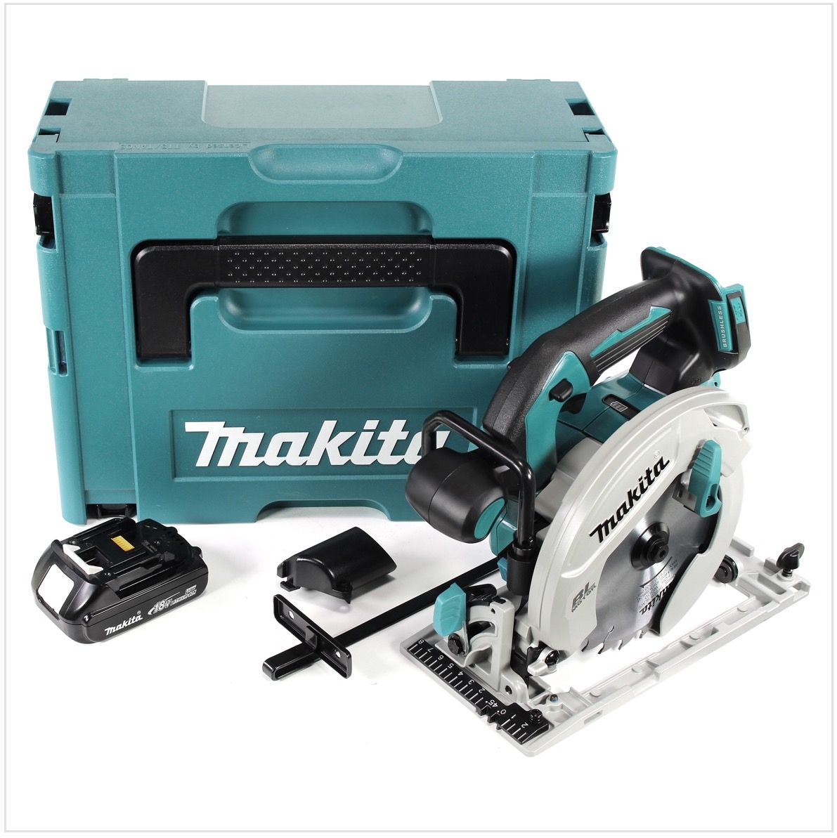Makita DHS680Y1J LXT 18V Accu Cirkelzaag Set (1x 1.5Ah) - 165mm - Koolborstelloos