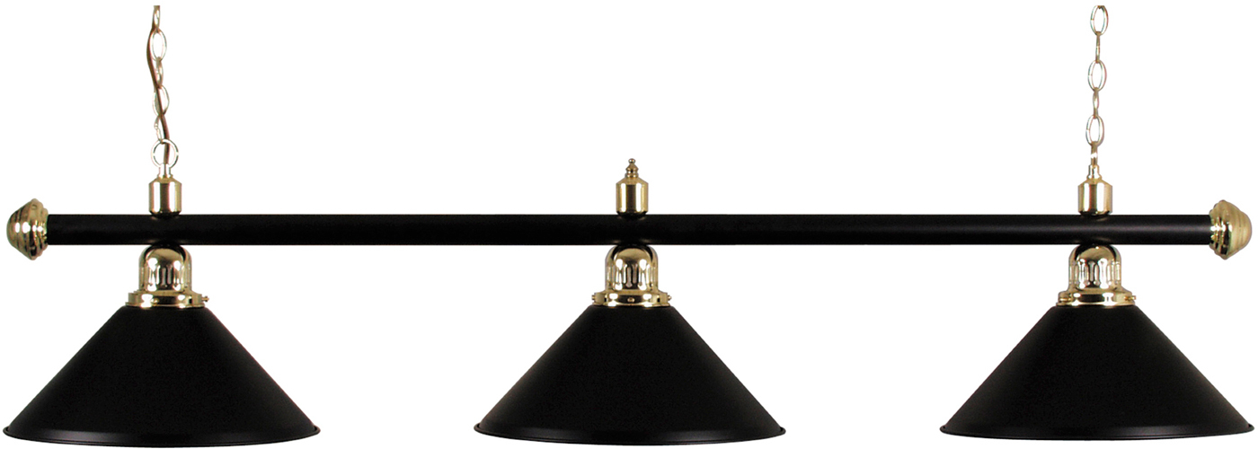 Buffalo Biljart lamp - Hanglamp - 3 lichts - Zwart