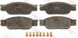 TRW Remblokkenset GDB1510 voor Jaguar XJ, S-Type