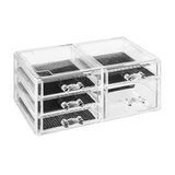 5five Jja Showroom And Head Office Sieraden/make-up organizer 5 lades 24 x 11 cm van kunststof - Sieradenkastje - Make-upkastje - Organizers