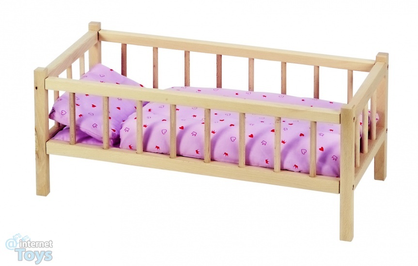 Goki Houten poppenbed 60 x 29 x 25 cm