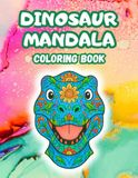 Dinosaur Mandala Coloring Book for Kids Ages 2-6