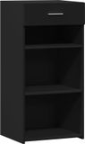 vidaXL Dressoir 45x42,5x93 cm bewerkt hout zwart