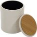 Homcom Pouf de rangement Chenille Beige