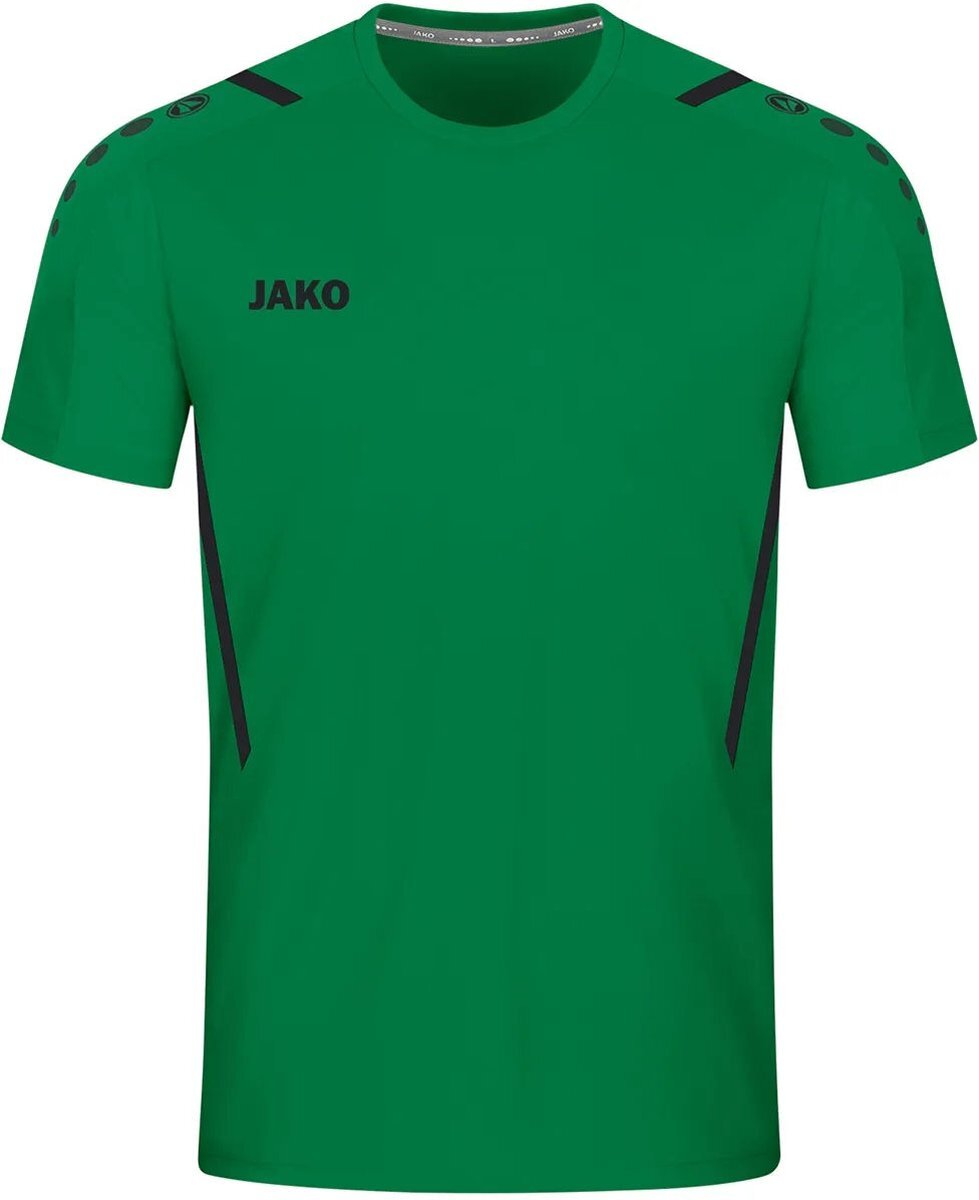 JAKO Challenge Shirt Korte Mouw Dames - Sportgroen / Zwart | Maat: 40