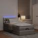 Maison Exclusive - Cadre de lit ottoman avec matelas taupe, 90x190 cm, textile