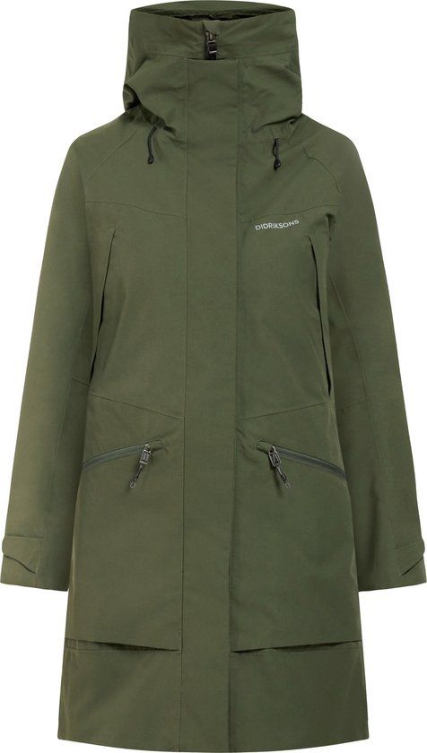 Didriksons ILMA WNS PARKA 8 Dames Outdoorjas - Deep Green - Maat 42 - Deep Green