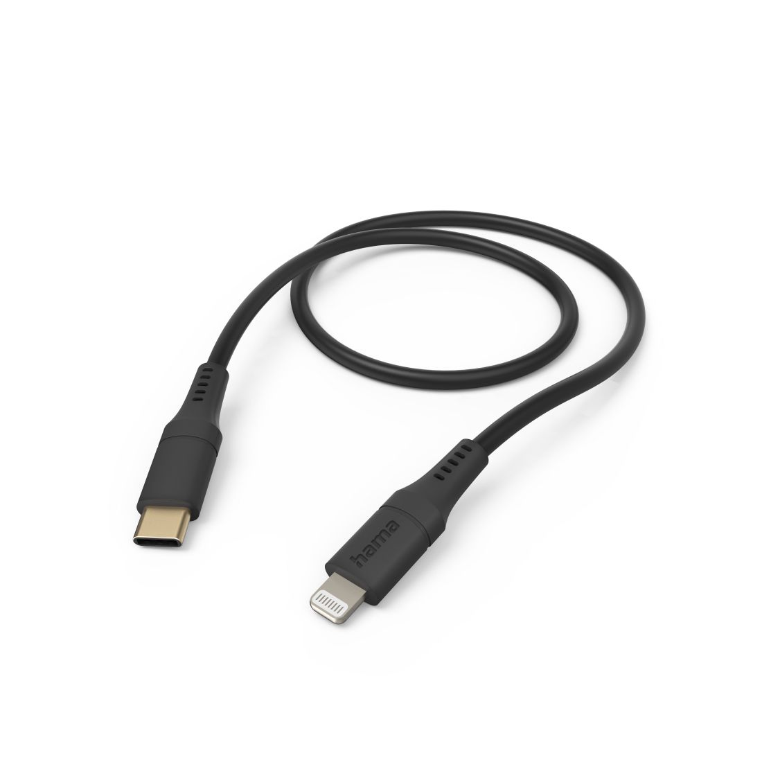 Hama Flexible USB-C - Lightning Kabel - 1.5 m - Zwart