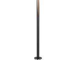 EGLO Barbotto Vloerlamp - GU10 - 136,5 cm - Zwart/Bruin - Staal/Hout