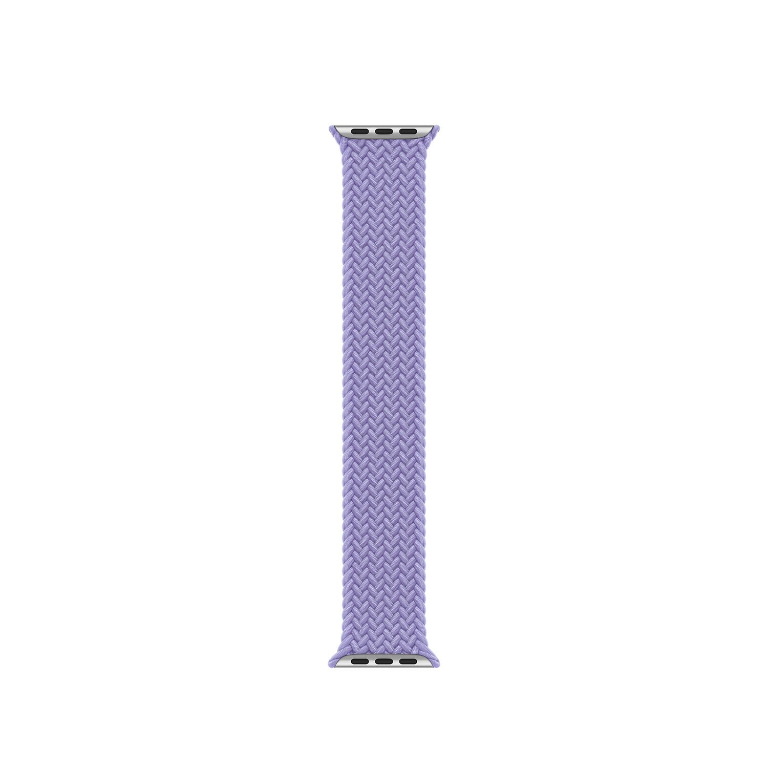 Apple Gevlochten solobandje voor de Apple Watch | 38/40/41/42 mm - Maat 4 - Lavender