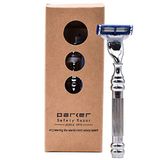 Parker 22R Scheermes Houder - Dubbelzijdig - Gun Metal Finish