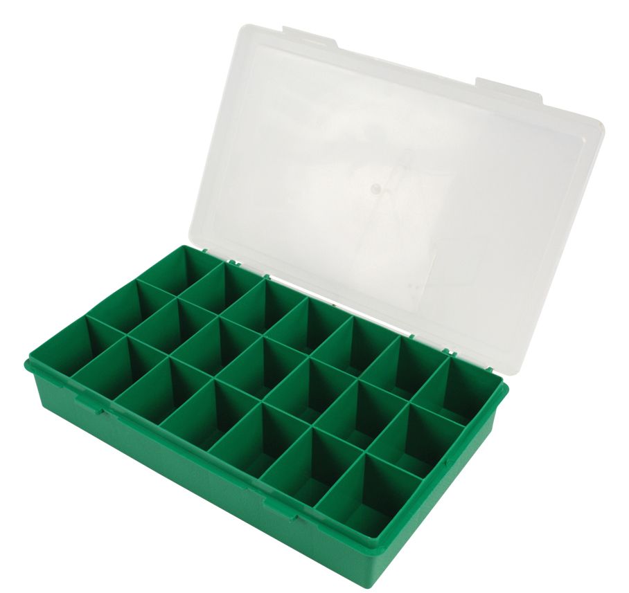 Tayg 060106 - Gereedschapskist - 29 x 19.5 x 5.4 cm - Groen/Transparant