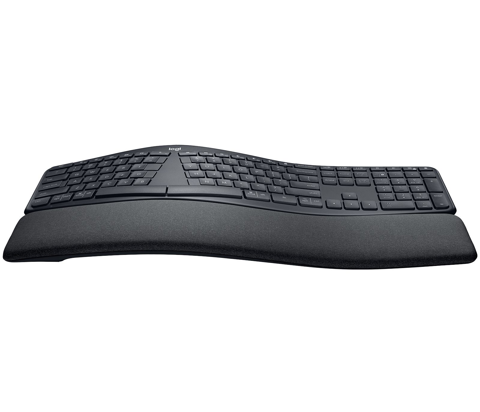 Logitech Ergo K860 - Spaans - Grafiet - RF Draadloos + Bluetooth - Ergonomisch Toetsenbord