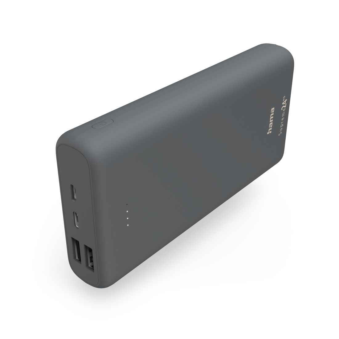 Hama Supreme 24HD Power Bank - 24000 mAh - Grijs