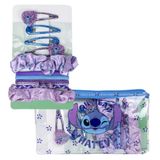 Stitch Beautyset – bevat 2 haarelastiekjes van stof, 4 haarelastiekjes, 4 haarspelden en toilettas, ideaal om je kleintjes te verrassen. Ontwerp geïnspireerd op Stitch. Origineel product, ontworpen in