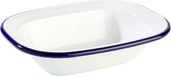 APS Schaaltje Enamelware Wit/Blauw 16x12x3.5 cm