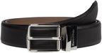 Marc O'Polo Leren riem Bodu Belt W85 Black zwart Taupe