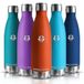 Grsta Drinkfles van roestvrij staal, 500 ml, sportdrinkfles, dubbelwandig, vacuüm-geïsoleerd, thermosfles, lekvrij, waterfles, BPA-vrij, voor kinderen, school, outdoor