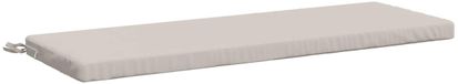 vidaXL Bankkussen SOEST 100% Polyester Wit 120 x 40 x 5 cm