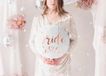 Party Deco Bride To Be Folieballon Wit Rosegoud (45cm)