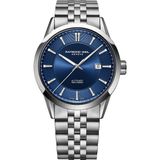 Raymond Weil Freelancer 2731-ST-50001 Horloge - Staal - Zilverkleurig - Blauwe Wijzerplaat - Ø 42 mm