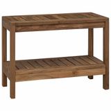 vidaXL Badkamer Zijtafel Naturel 60 x 30 x 45 cm Massief Teakhout