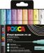 Posca Uni POSCA marqueur peinture PC-1MC | 0 | 7 - 1 mm | étui de 8 pièces en couleurs pastel assorties