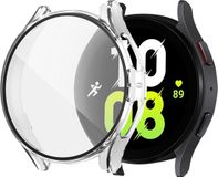Strap-it Hard case bescherming - Stevig PC hoesje met glasplaat geschikt voor Samsung Galaxy Watch 5 44mm - transparant
