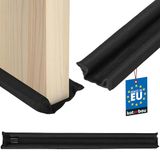 KOTARBAU® Dubbele Tochtstopper, Tochtstrip, Polyethyleenschuim, 95 cm, Zwart