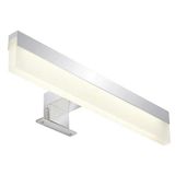 PRENDELUZ Badkamerlamp, chroom, 8 W, 3000 K, 700 lm, 375 x 50 x 10 mm, wandlamp van metaal