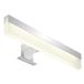 PRENDELUZ Badkamerlamp, chroom, 8 W, 3000 K, 700 lm, 375 x 50 x 10 mm, wandlamp van metaal