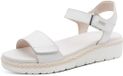 Tamaris - Dames - Plateau sandalen - Wit - Maat 40