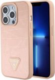Guess iPhone 15 Pro Max Hoesje Triangle Coco Hard Case Logo Roze