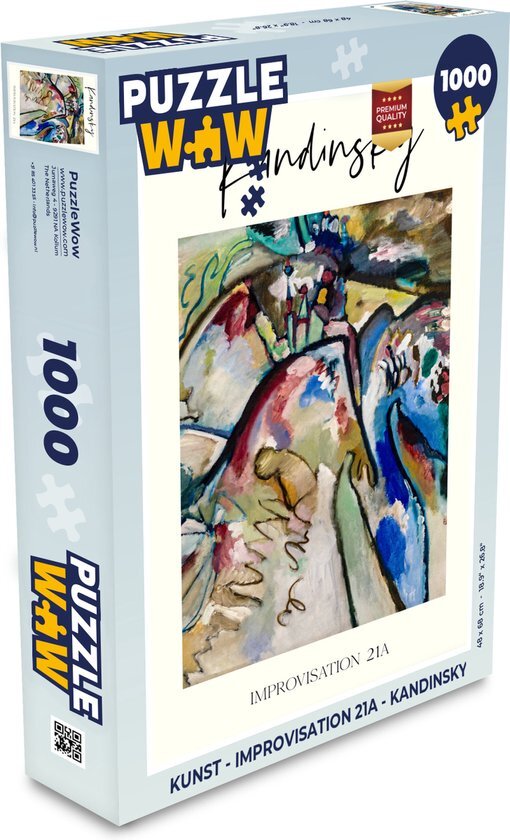 MuchoWow Puzzel Kunst - Improvisation 21A - Kandinsky - Legpuzzel - Puzzel 1000 stukjes volwassenen