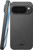 NEKIT Fiber Hoesje Geschikt voor Google Pixel 10 Pro XL - Compatibel met MagSafe en Qi2 - High-Tech Kevlar - PixelSnap Back Cover Ultra Dun - Grijs/Zwart
