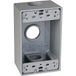 Taymac SB375S weerbestendige doos, 1-bang, (3) 3/4-inch stopcontacten, grijs
