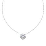 Amen Halsketting, (P) diamanten, zilver 40+5 cm, Prata 925, diamant 0,6 cm CLSO60BB