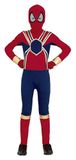 FIESTAS GUIRCA Spinnenheld-kostuum voor kinderen, rood, blauw, goud, superspin voor kinderen van 7-9 jaar