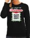 Bellatio Decorations Bellatio Kerst QR code gay kersttrui All I want: Een lekker wijf dames zwart - XL