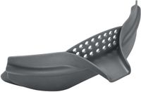 Metaltex siliconen klikzeef, zeefbevestiging voor potten en pannen, grijs