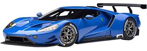 FORD 81812 GT LM Plain Body Version 2018 (Lightning Blue) 1:18 Autoart